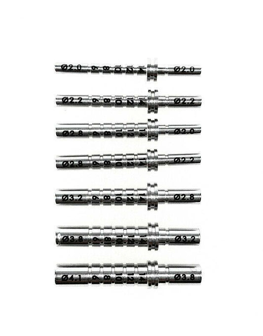1set/9pc Dental Tool Long Parallel Pin Tiefenführungsinstrument